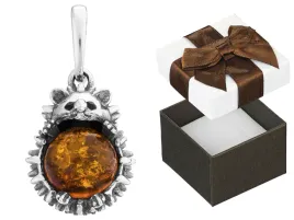 jezyk-jez-srebrny-oksydowany-wisiorek-bursztyn