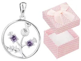 kolo-srebrna-zawieszka-kwiatki-fioletowe-cyrkonie-wisiorek-kwiaty-kwiat-925