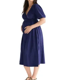 reserved-sukienka-ciazowa-do-polowy-lydki-krotki-rekaw-niebieski-rozmiar-s