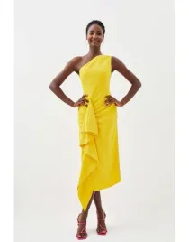 sukienka-midi-zolta-falbana-karen-millen-42