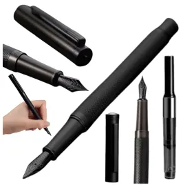 pioro-wieczne-eleganckie-biurowe-czarne-metalowe-ciezkie-vintage