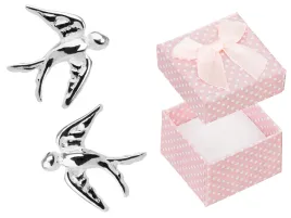 delikatne-srebrne-kolczyki-jaskolki-ptaki-sztyft