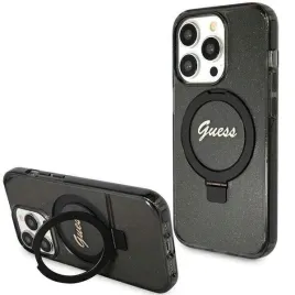 etui-guess-ring-stand-script-glitter-magsafe-na-iphone-15-pro-czarne