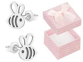 pszczola-pszczolka-bzz-srebrne-oksydowane-kolczyki