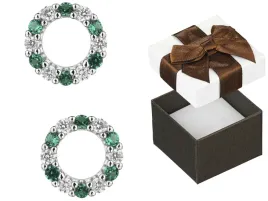 srebrne-rodowane-kolczyki-kola-zielone-cyrkonie-okragle-sztyfty-wkretki