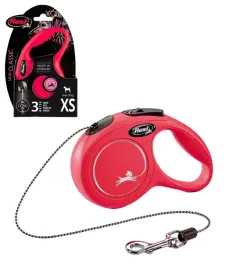 flexi-new-classic-linka-xs-3m-czerwona-do-8kg