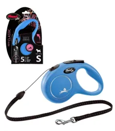 flexi-new-classic-smycz-automatyczna-linka-5-m-dla-psa-do-12-kg-niebieska