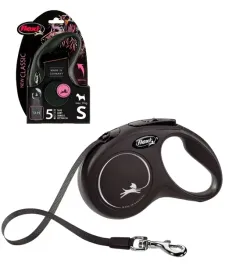 flexi-new-classic-s-tasma-5m-do-15kg-smycz-dla-psa-czarna