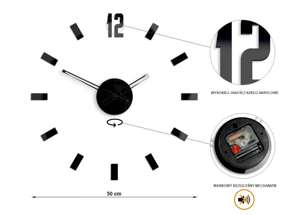 zegar-scienny-modernclock-czarny-50cm