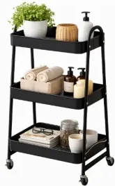 wozek-metalowy-organizer-mobilny-stolik-3-poziomy-blokada-kolek-czarny-76cm