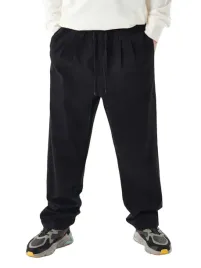 czarne-luzne-gladkie-bawelniane-spodnie-z-kieszeniami-wiazany-pas-34