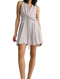 sukienka-mini-szara-klasyczna-ozdobne-wiazanie-bez-rekawow-gladka-m