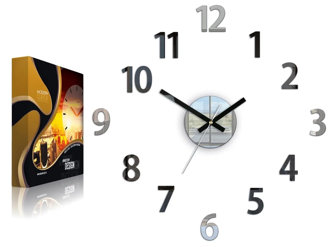 zegar-scienny-modernclock-czarny-50cm
