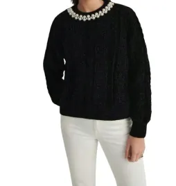czarny-ciazowy-sweter-dzianinowy-dlugi-rekaw-ozdobne-koraliki-klasyczny-s