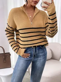 sweter-wzor-paski-golf-zapinany-brazowy-oversize-o-bioder-shein-34