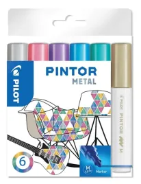 markery-zdobnicze-pilot-pintor-metallic-6-kolorow