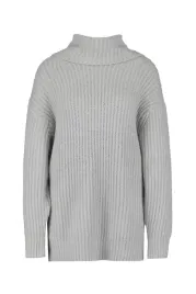 boohoo-sweter-damski-szary-luzny-do-bioder-rozmiar-s