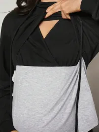 czarno-szara-bluza-z-kapturem-dlugi-rekaw-gladka-klasyczna-shein-40-42