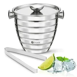 cooler-wiadro-metalowe-wiaderko-do-lodu-szczypce