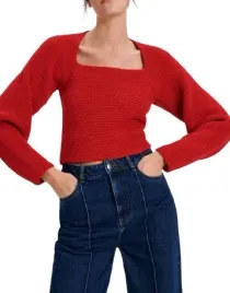 sweter-z-kwadratowym-dekoltem-klasyczny-dzianinowy-krotki-czerwony