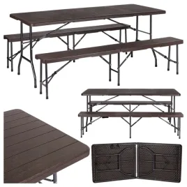 meble-ogrodowe-zestaw-cateringowy-stol-bankietowy-180-cm-2-lawki-brazowy