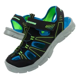 skechers-sandalki-dzieciece-tkanina-czarny-rozmiar-285