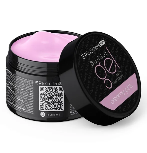 Żel Builder Gel With Thixotropy Creamy Pink 50g Excellent PRO