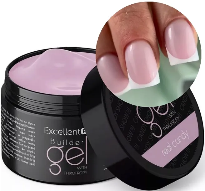 EXCELLENT PRO BUILDER GEL BUDUJĄCY REAL CANDY CUKIERKOWY MLECZNY RÓŻ 50g