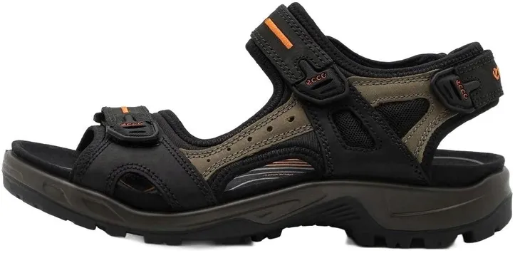 Buty ECCO Męskie Sandały Letnie 43 Skóra Czarne 069564 50034