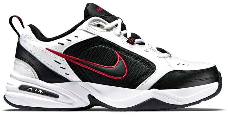 BUTY MĘSKIE NIKE AIR MONARCH 415445-101 BIAŁE SKÓRA