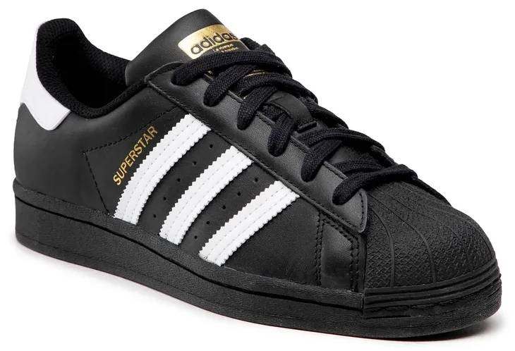40 BUTY ADIDAS ORIGINALS SUPERSTAR CZARNE ZŁOTE SKÓRZANE EG4959 damskie