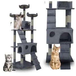 drapak-dla-kota-duzy-170cm-wysoki-legowisko-domek-drzewko-jasny-szary