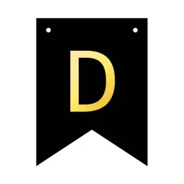 baner-czarny-ze-zlota-litera-flagi-literka-d-16cm-1szt-141687