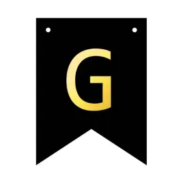 baner-czarny-ze-zlota-litera-flagi-literka-g-16cm-1szt-141724