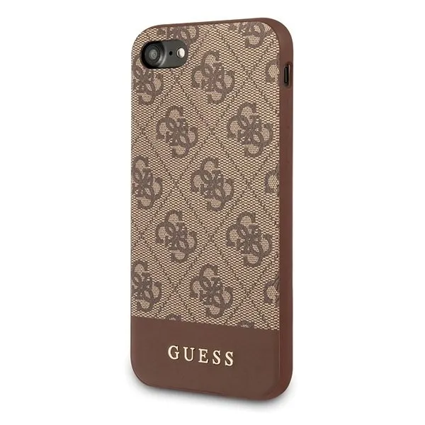 plecki-guess-do-apple-iphone-se-2020-brazowy-zalaczone-wyposazenie-folia-ochronna