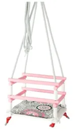 hustawka-drewniana-z-poduszka-dla-dzieci-roz-biala