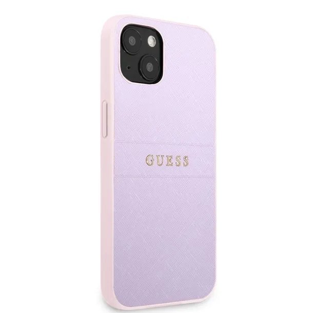 guess-saffiano-hot-stamp-and-metal-logo-etui-iphone-13-mini-liliowy-certyfikat-ce