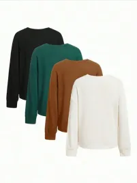 4szt-bluzka-ciazowa-teksturowana-czarna-brazowa-kremowa-zielona-shein-40-42