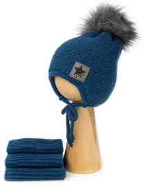 zimowa-wiazana-czapka-dziecieca-z-szalikiem