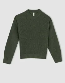 dzianinowy-sweter-khaki-klasyczny-splot-dlugi-rekaw-prosty-defacto-110-116