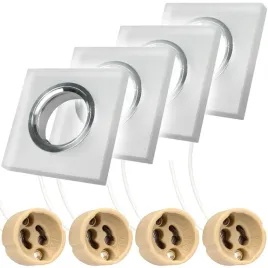 4x-kwadartowa-oprawa-sufitowa-wpuszczana-szklana-oczko-matowe-led-gu10