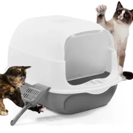 zamknieta-kuweta-dla-kota-werdano-pets-z-lopatka-50x35x35cm-szaro-biala