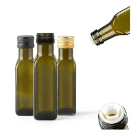 5x-butelki-marasca-100ml-oliwkowa-z-niekapkiem-na-oliwe-ocet-olej-dozownik