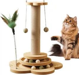 ecarla-drapak-dla-kota-43-cm-z-zabawka-pilki-kulki-piorka-kot22