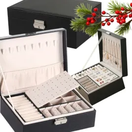 szkatulka-do-przechowywania-bizuterii-ecarla-czarna-skorzana-z-lusterkiem