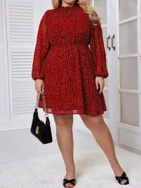 czerwona-sukienka-w-groszki-przed-kolano-golf-sciagacze-luzny-kroj-shein-48