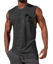 koszulka-bez-rekawow-luzny-tank-top-meski-palmy-szary-xxl