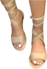 sandaly-wiazane-bezowe-plaskie-odkryte-palce-zakryta-pieta-rozmiar-38