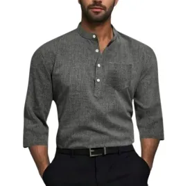 szara-koszula-bluzka-meska-henley-z-rekawem-3-4-kieszen-r-xxl