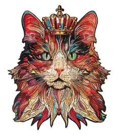 robotime-cat-king-drewniane-puzzle-3d-200-el-dekoracyjny-model-kota